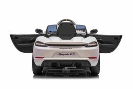 porsche elektromobilis vaikams - Vaikiškas elektromobilis Porsche 718 Spyder RS, baltas (White) - 13 nuotrauka