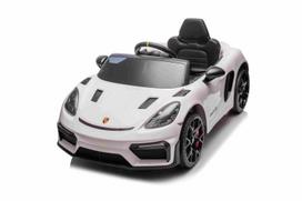 porsche elektromobilis vaikams - Vaikiškas elektromobilis Porsche 718 Spyder RS, baltas (White) - 14 nuotrauka