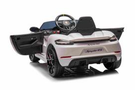 porsche elektromobilis vaikams - Vaikiškas elektromobilis Porsche 718 Spyder RS, baltas (White) - 15 nuotrauka