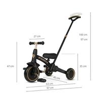 triratukas 3in1 - Qplay triratukas Stager 3in1 Platinum - 3 nuotrauka