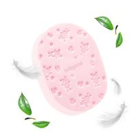 kudikiu voniukes - BabyOno kempinė maudynėms (rožinė), 063/02 - 4 nuotrauka
