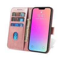case samsung s23 ultra - Magnetinė dėklas Samsung Galaxy S23 Ultra su apverčiamu pinigine ir stovu rožinės spalvos - 3 nuotrauka