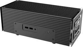 kompiuteris mini korpusas itx - Kompiuterio korpusas Akasa, sidabro/juoda - 2 nuotrauka