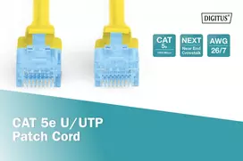 pvc tinklai - LogiLink Patchcord CAT 5e UTP 5m Yellow - 6 nuotrauka