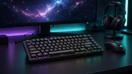 klaviaturos laidas - Dark Project ALU81A Terra Nostra Juodas (Black) su laidu, G3MS Moonstone Switch - 5 nuotrauka
