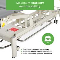 terapiniai stalai - Elektrinis masažo ir kineziterapijos stalas PROXIMA X7 Touch Core – pilka spalva - 5 nuotrauka