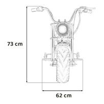 elektrinis motociklas - Elektrinis motociklas Chopper Warrior, Orange - 7 nuotrauka