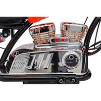 elektrinis motociklas - Elektrinis motociklas Chopper Warrior, Orange - 11 nuotrauka