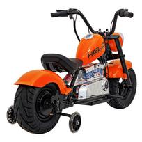 elektrinis motociklas - Elektrinis motociklas Chopper Warrior, Orange - 17 nuotrauka