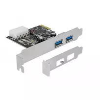 type 2 kabelis - Delock 89243 PCI Express kortelė 2x USB 3.2 Gen 1 Juoda (Black) - 3 nuotrauka