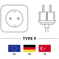 maitinimo laidas c13 - Goobay Netzkabel myth abgewinkeltem Schutzkontakt, cable juodas, 5 Meter - 3 nuotrauka
