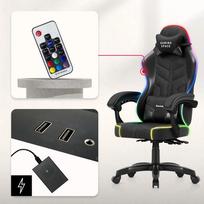 gaming chair - Huzaro Force 2.7 RGB Juodas (Black) - 3 nuotrauka