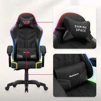 gaming chair - Huzaro Force 2.7 RGB Juodas (Black) - 4 nuotrauka