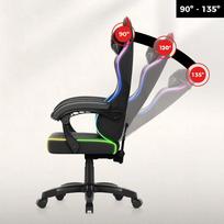 gaming chair - Huzaro Force 2.7 RGB Juodas (Black) - 6 nuotrauka