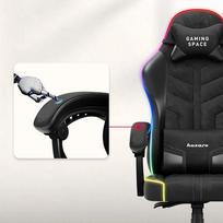 gaming chair - Huzaro Force 2.7 RGB Juodas (Black) - 7 nuotrauka