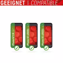 iphone 7 apsauginis stiklas - Displex Real 2D Glass For Apple iPhone 6/7/8/SE 2020 - 3 nuotrauka