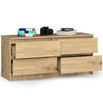komoda akord - Komoda Akord Furniture Factory K120 4SZ CLP, ąžuolo, 40 cm x 120 cm x 55 cm - 4 nuotrauka