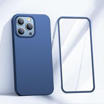 iphone stikliukas 13 pro - Joyroom 360 Full Case priekinis ir galinis dangtelis Apple iPhone 13 Pro + grūdinto stiklo ekrano apsauga Mėlyna (Blue) - 8 nuotrauka