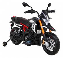 elektrinis motoroleris vaik - Elektrinis motociklas Aprilia, Black - 6 nuotrauka