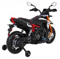 elektrinis motoroleris vaik - Elektrinis motociklas Aprilia, Black - 8 nuotrauka