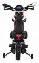 elektrinis motoroleris vaik - Elektrinis motociklas Aprilia, Black - 9 nuotrauka