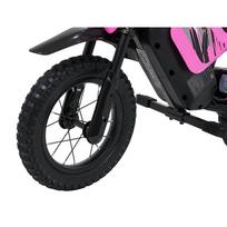 rozine masina - Elektrinis motociklas SHARK, Pink - 12 nuotrauka