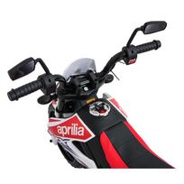 vaikiskas motociklas - Elektrinis motociklas Aprilia RX, White - 2 nuotrauka