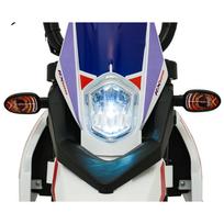 vaikiskas motociklas - Elektrinis motociklas Aprilia RX, White - 4 nuotrauka
