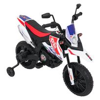 vaikiskas motociklas - Elektrinis motociklas Aprilia RX, White - 6 nuotrauka
