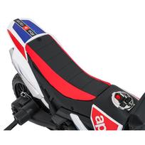 vaikiskas motociklas - Elektrinis motociklas Aprilia RX, White - 7 nuotrauka