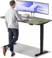 Kompiuterio stalas reguliuojamo aukščio Desktronic HomePro 42 854, 160 cm x 80 cm, juodas/žalias (Black/Green)