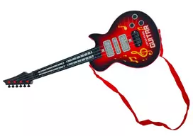 vaikiskos gitaros - Lean Toys Vaikiška gitara Star Strings, raudona (Red) - 2 nuotrauka