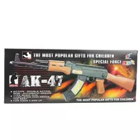 ginklai rifle - Lean Toys AK-47 Žaislinis Automatas su Šviesos ir Garso Efektais, 68,5 cm - 2 nuotrauka