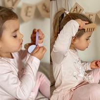 tualetinis staliukas - Viga Toys 44271N Medinis tualetinis staliukas su priedais Mažosios Princesės Kampelis - 5 nuotrauka