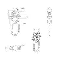 ram laikiklis - RAM Mounts RAM-B-231ZU montavimo rinkinys - 2 nuotrauka