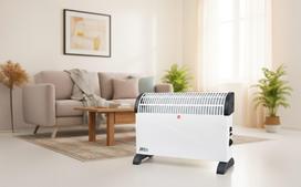 sildytuvas ventiliatorius 2000w - 4IQ Konvekcinis šildytuvas su ventiliatoriumi 2000W, Baltas (White) - 2 nuotrauka