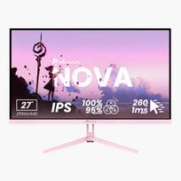 2560 x 1440 ips 27 - Arozzi Nova 27" IPS, QHD, 260Hz, rožinis (pink) - 6 nuotrauka