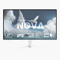 2560 x 1440 ips 27 - Arozzi Nova 27" IPS, QHD, 260Hz, baltas (white) - 8 nuotrauka