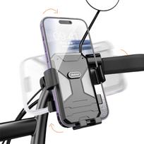 motociklo telefono laikiklis - Dudao F7C Dviračio/Motociklo Telefono Laikiklis Juodas (Black) - 8 nuotrauka
