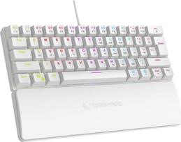 mechanical keyboard - Rampage PLOWERK60 Blue Switch White (Balta) - 2 nuotrauka