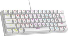 mechanical keyboard - Rampage PLOWERK60 Blue Switch White (Balta) - 5 nuotrauka