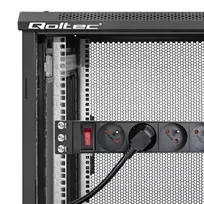 ilgintuvas rite - Qoltec 54602 PDU maitinimo blokas RACK 10'' 1U 16A 4xFRENCH 1.8m - 6 nuotrauka