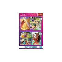 70 18 5 - Trefl Disney Princess Fairytale Days 34440, 2 x 70 det. - 2 nuotrauka
