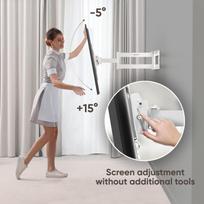 40 inch televizorius - TV SET ACC WALL MOUNT/40-75"/WHITE M7L-W ONKRON - 4 nuotrauka