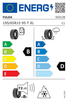 ziemines padangos r15 - Fulda Kristall Montero 3 195/65 R15 95T XL - 2 nuotrauka