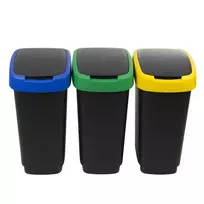 siuksliadeze rusiavimui - Rotho Twist Rūšiavimo sistema, 3 x 25L, Juoda (Black), Mėlyna (Blue), Raudona (Red), Žalia (Green) - 2 nuotrauka