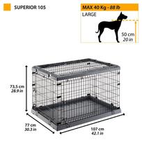 voljerai - FERPLAST Superior 105 - dog cage - 107 x 77 x 73.5 cm - 10 nuotrauka
