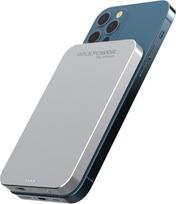 5000 mah powerbank - RealPower PB-5000 Mag, 5000mAh, sidabras - 2 nuotrauka