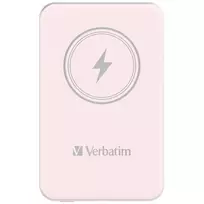 magnetinis baterija - Verbatim Charge 'n' Go Magnetic Wireless Power Bank 5000mAh Pink 32243 - 6 nuotrauka