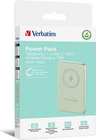 magnetinis baterija - Verbatim Charge 'n' Go Magnetic Wireless Power Bank 10000mAh Green 32246 - 4 nuotrauka